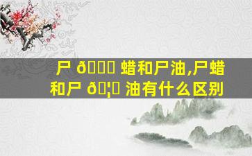尸 🍁 蜡和尸油,尸蜡和尸 🦟 油有什么区别
